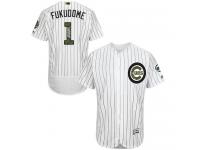 Cubs #1 Kosuke Fukudome White (Blue Strip) Flexbase Authentic Collection 2016 Memorial Day Stitched Baseball Jersey