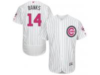 Cubs #14 Ernie Banks White (Blue Strip) Flexbase Authentic Collection 2016 Mother Day Stitched Baseball Jersey