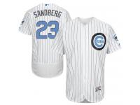 Cubs #23 Ryne Sandberg White (Blue Strip) Flexbase Authentic Collection 2016 Father Day Stitched Baseball Jersey