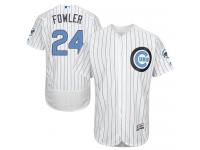 Cubs #24 Dexter Fowler White (Blue Strip) Flexbase Authentic Collection 2016 Father Day Stitched Baseball Jersey