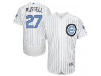 Cubs #27 Addison Russell White (Blue Strip) Flexbase Authentic Collection 2016 Father Day Stitched Baseball Jersey