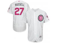 Cubs #27 Addison Russell White (Blue Strip) Flexbase Authentic Collection 2016 Mother Day Stitched Baseball Jersey