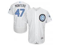 Cubs #47 Miguel Montero White (Blue Strip) Flexbase Authentic Collection 2016 Father Day Stitched Baseball Jersey