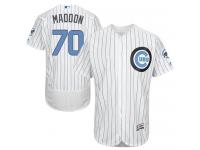 Cubs #70 Joe Maddon White (Blue Strip) Flexbase Authentic Collection 2016 Father Day Stitched Baseball Jersey