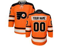Custom Reebok Philadelphia Flyers Youth Premier Alternate Jersey - Orange