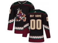 Customized Men's Adidas Arizona Coyotes Black Alternate Authentic NHL Jersey