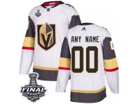 Customized Women's Adidas Vegas Golden Knights White Away Premier 2018 Stanley Cup Final NHL Jersey