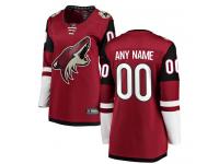 Customized Women's Arizona Coyotes Burgundy Red Home Breakaway NHL Jersey