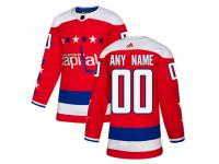 Customized Youth Adidas Washington Capitals Red Alternate Authentic NHL Jersey
