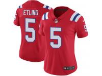 Danny Etling Women's Limited Red Jersey Nike NFL New England Patriots Vapor Untouchable Alternate #5