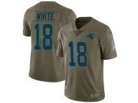 DeAndrew White Youth Carolina Panthers Nike Green 2017 Salute to Service Jersey - Limited White