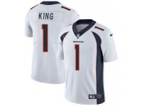 Denver Broncos Marquette King Youth Limited White Nike Jersey - #1 NFL Vapor Untouchable Road