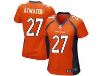 Denver Broncos Steve Atwater Women's Home Jersey - Orange Nike NFL #27 Game