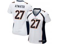 Denver Broncos Steve Atwater Women's Road Jersey - White Nike NFL #27 Game