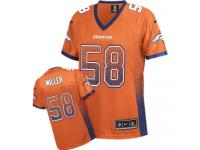 Denver Broncos Von Miller Women's Jersey - Orange Drift Fashion Nike NFL #58 Game