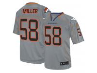 Denver Broncos Von Miller Youth Jersey - Lights Out Grey Nike NFL #58 Game