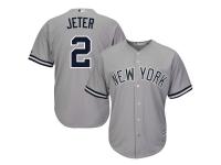 Derek Jeter New York Yankees Majestic 2015 Cool Base Player Jersey - Gray