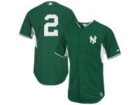 Derek Jeter New York Yankees Majestic Celtic Baseball Player Jersey C Green