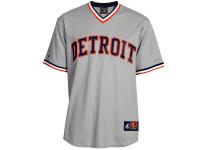 Detroit Tigers Majestic Cooperstown Cool Base Jersey C Gray