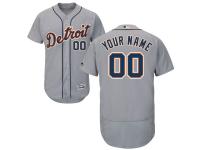 Detroit Tigers Majestic Flexbase Authentic Collection Custom Jersey - Gray