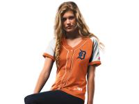 Detroit Tigers Majestic Women's Fashion Replica Jersey - Orange