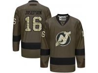 Devils #16 Jacob Josefson Green Salute to Service Stitched NHL Jersey