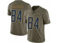 Dylan Cantrell Youth Los Angeles Chargers Nike 2017 Salute to Service Jersey - Limited Green