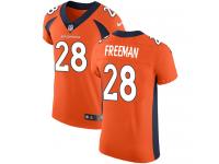 Elite Men's Royce Freeman Orange Home Jersey NFL Nike Denver Broncos #28 Vapor Untouchable