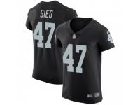 Elite Men's Trent Sieg Oakland Raiders Nike Team Color Vapor Untouchable Jersey - Black