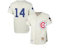 Ernie Banks Chicago Cubs Mitchell & Ness MLB Authentic Jersey C Cream