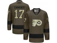 Flyers #17 Wayne Simmonds Green Salute to Service Stitched NHL Jersey