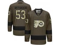 Flyers #53 Shayne Gostisbehere Green Salute to Service Stitched NHL Jersey