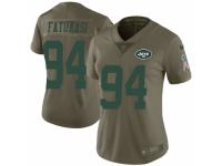 Folorunso Fatukasi Women's New York Jets Nike 2017 Salute to Service Jersey - Limited Green