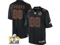 Game Demaryius Thomas Youth Jersey - Denver Broncos #88 Impact Black Super Bowl 50 Bound Nike NFL