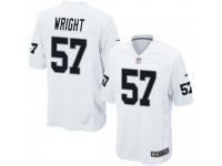 Game Youth Gabe Wright Oakland Raiders Nike Jersey - White