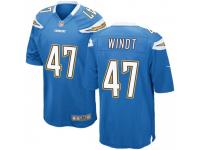 Game Youth Mike Windt Los Angeles Chargers Nike Powder Alternate Jersey - Blue