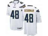 Game Youth Nick Dzubnar Los Angeles Chargers Nike Jersey - White