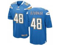 Game Youth Nick Dzubnar Los Angeles Chargers Nike Powder Alternate Jersey - Blue