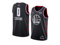 Golden State Warriors #0 Black DeMarcus Cousins 2019 All-Star Game Swingman Finished Jersey Men's