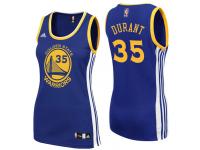 Golden State Warriors #35 Kevin Durant Women Road Blue Jersey