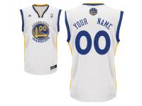 Golden State Warriors adidas Youth Custom Home Replica Jersey - White Blue