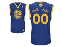 Golden State Warriors adidas Youth Custom Road Replica Jersey - Royal Blue
