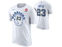 Golden State Warriors Nike Dri-FIT Men's Hardwood Classic Draymond Green #23 Game Time Name & Number T-Shirts - White