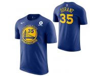 Golden State Warriors Nike Dri-FIT Men's Kevin Durant #35 Game Time Name & Number T-Shirts - Royal