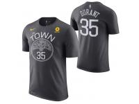 Golden State Warriors Nike Dri-FIT Men's 'The Town' Kevin Durant #35 Game Time Name & Number T-Shirts - Grey