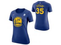 Golden State Warriors Nike Dri-FIT Women's Kevin Durant #35 Game Time Name & Number T-Shirts - Royal