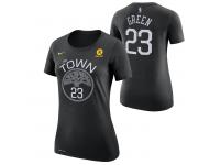 Golden State Warriors Nike Dri-FIT Women's 'The Town' Draymond Green #23 Game Time Name & Number T-Shirts - Black