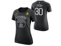 Golden State Warriors Nike Dri-FIT Women's 'The Town' Stephen Curry #30 Game Time Name & Number T-Shirts - Black