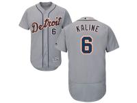 Grey Al Kaline Men #6 Majestic MLB Detroit Tigers Flexbase Collection Jersey