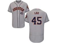 Grey Carlos Lee Men #45 Majestic MLB Houston Astros Flexbase Collection Jersey